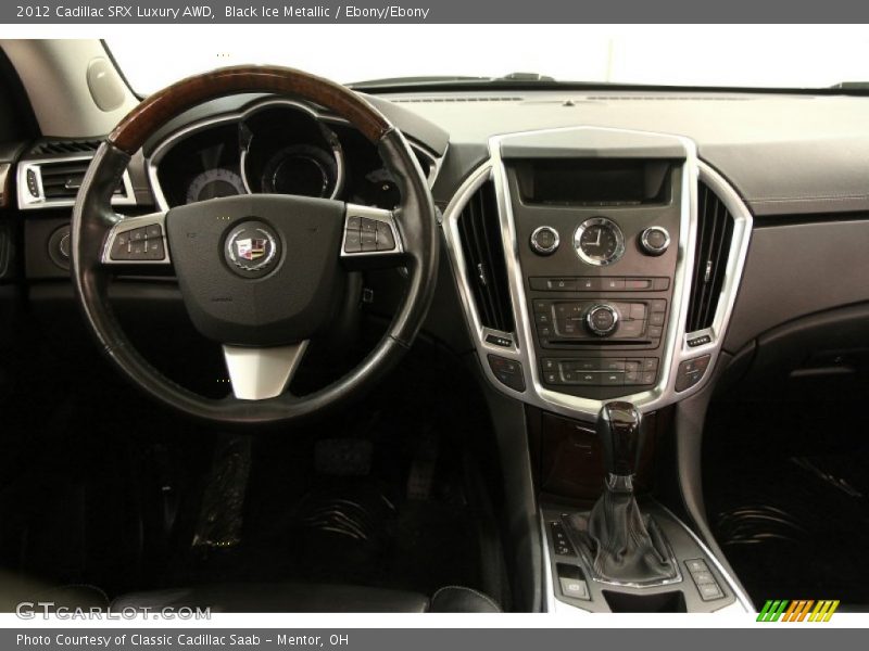 Black Ice Metallic / Ebony/Ebony 2012 Cadillac SRX Luxury AWD