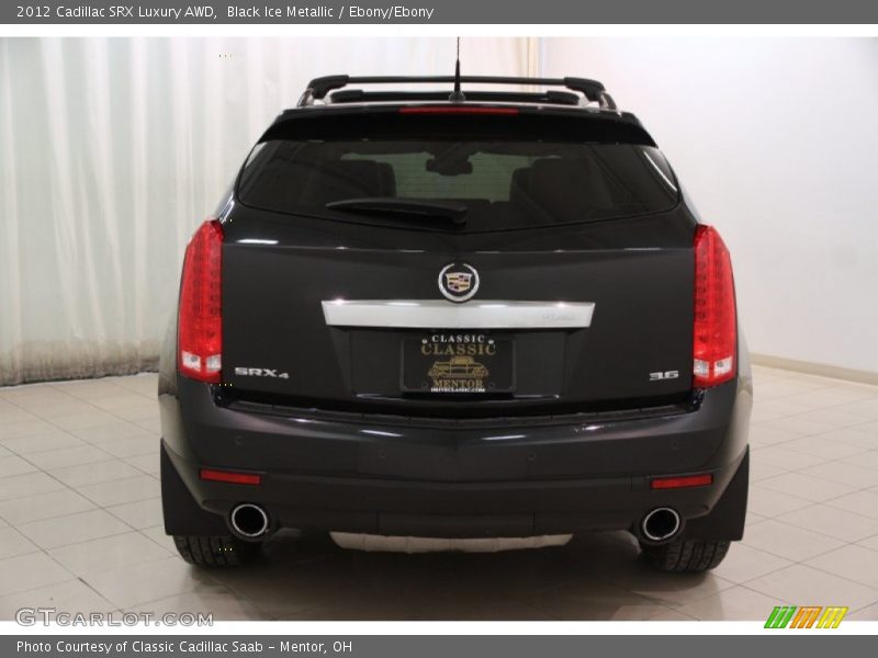 Black Ice Metallic / Ebony/Ebony 2012 Cadillac SRX Luxury AWD