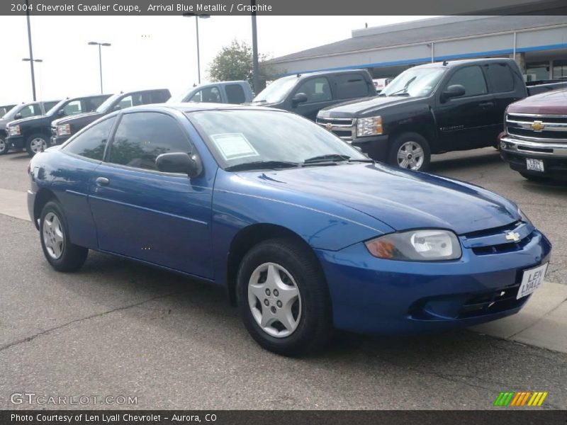 Arrival Blue Metallic / Graphite 2004 Chevrolet Cavalier Coupe