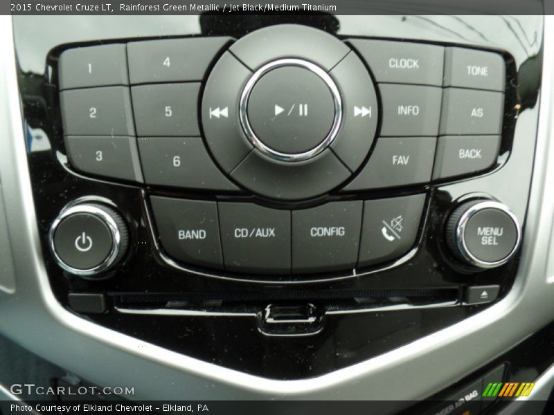 Rainforest Green Metallic / Jet Black/Medium Titanium 2015 Chevrolet Cruze LT