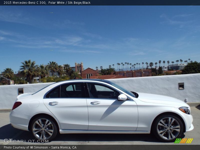 Polar White / Silk Beige/Black 2015 Mercedes-Benz C 300