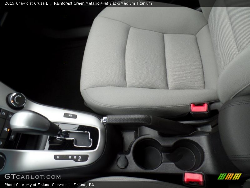 Rainforest Green Metallic / Jet Black/Medium Titanium 2015 Chevrolet Cruze LT