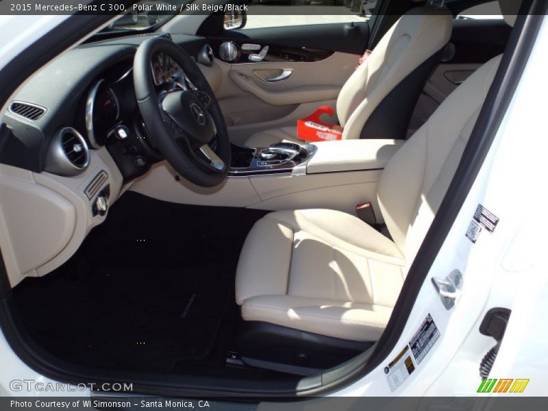 Polar White / Silk Beige/Black 2015 Mercedes-Benz C 300