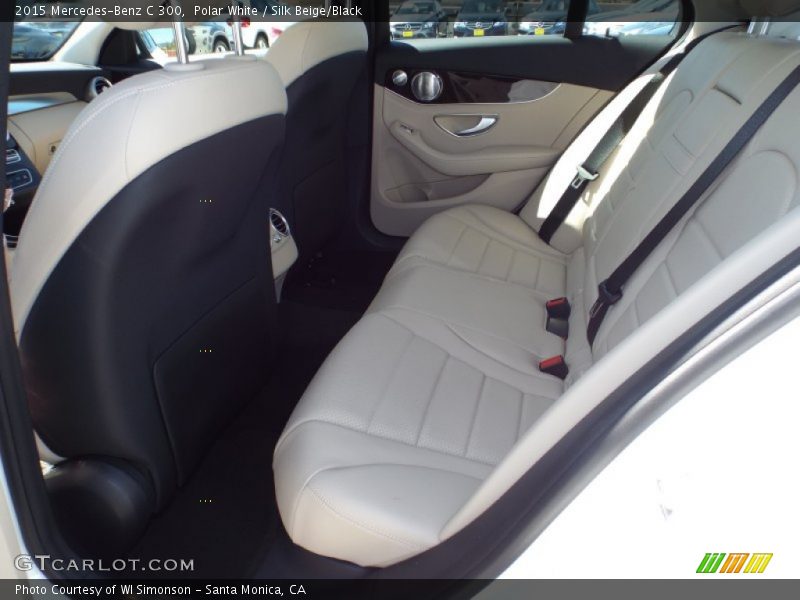 Polar White / Silk Beige/Black 2015 Mercedes-Benz C 300