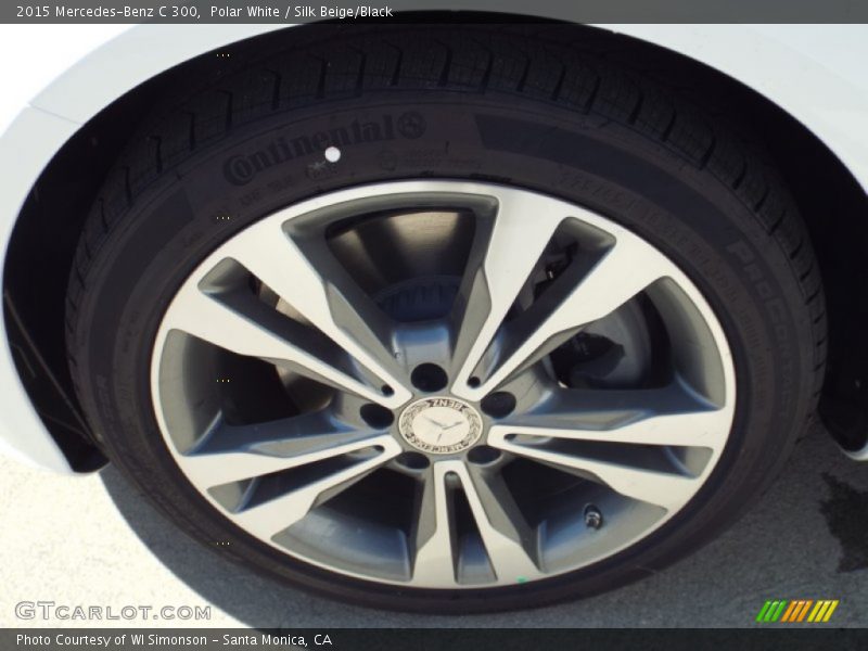 Polar White / Silk Beige/Black 2015 Mercedes-Benz C 300