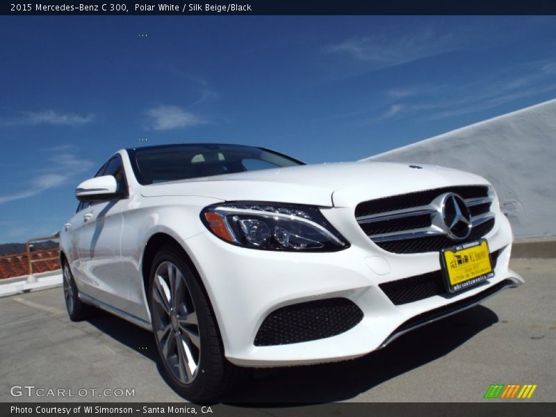 Polar White / Silk Beige/Black 2015 Mercedes-Benz C 300