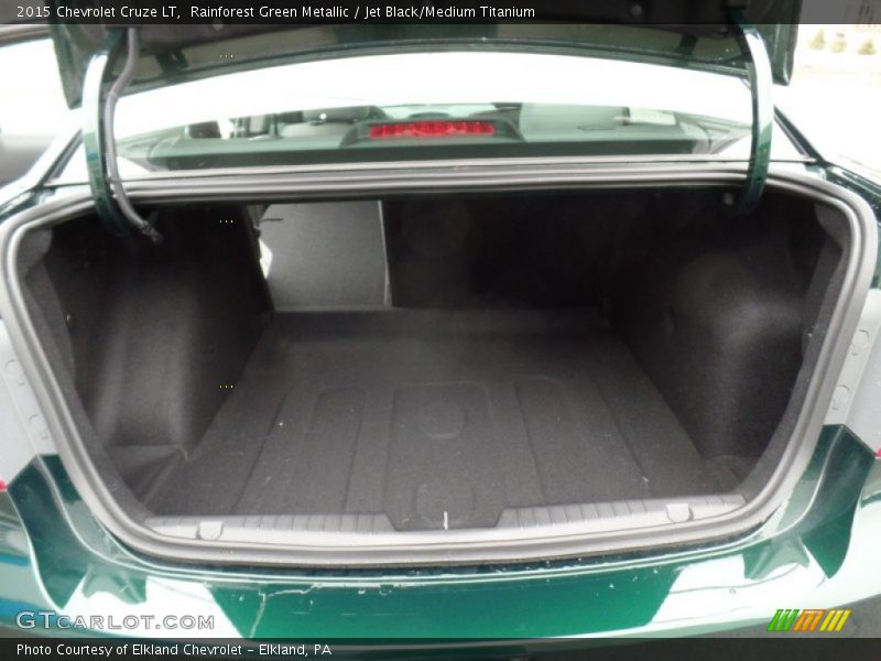 Rainforest Green Metallic / Jet Black/Medium Titanium 2015 Chevrolet Cruze LT