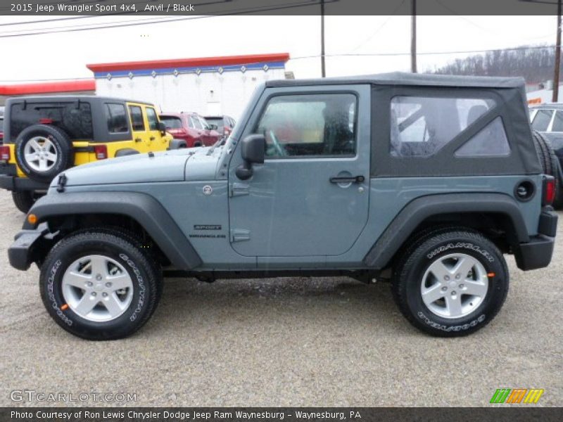 Anvil / Black 2015 Jeep Wrangler Sport 4x4