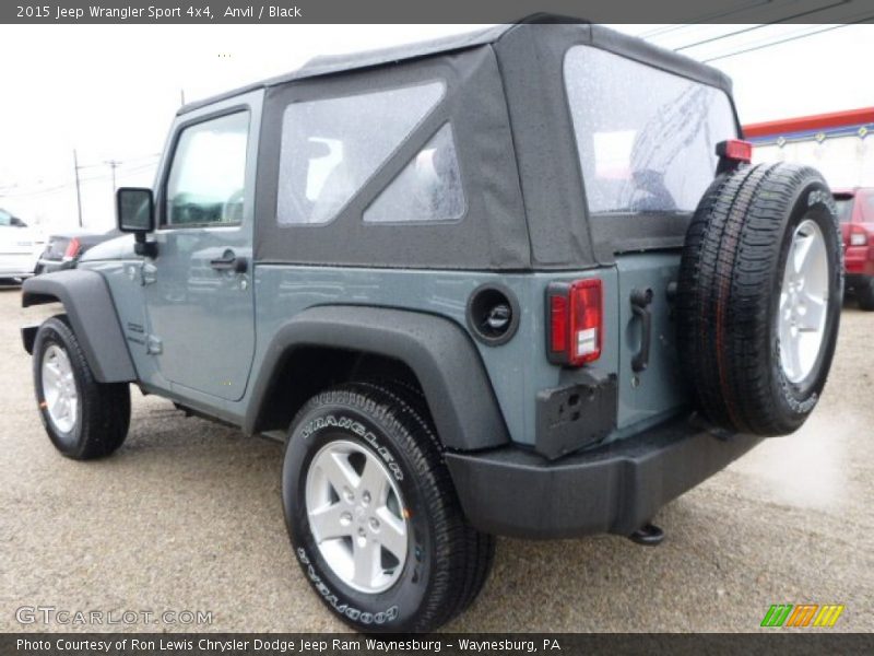 Anvil / Black 2015 Jeep Wrangler Sport 4x4