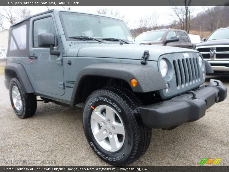 Anvil / Black 2015 Jeep Wrangler Sport 4x4