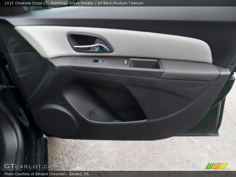 Rainforest Green Metallic / Jet Black/Medium Titanium 2015 Chevrolet Cruze LT