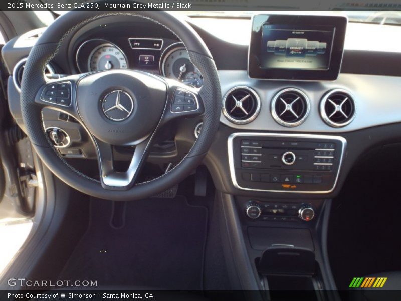 Mountain Grey Metallic / Black 2015 Mercedes-Benz CLA 250