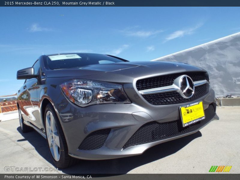 Mountain Grey Metallic / Black 2015 Mercedes-Benz CLA 250