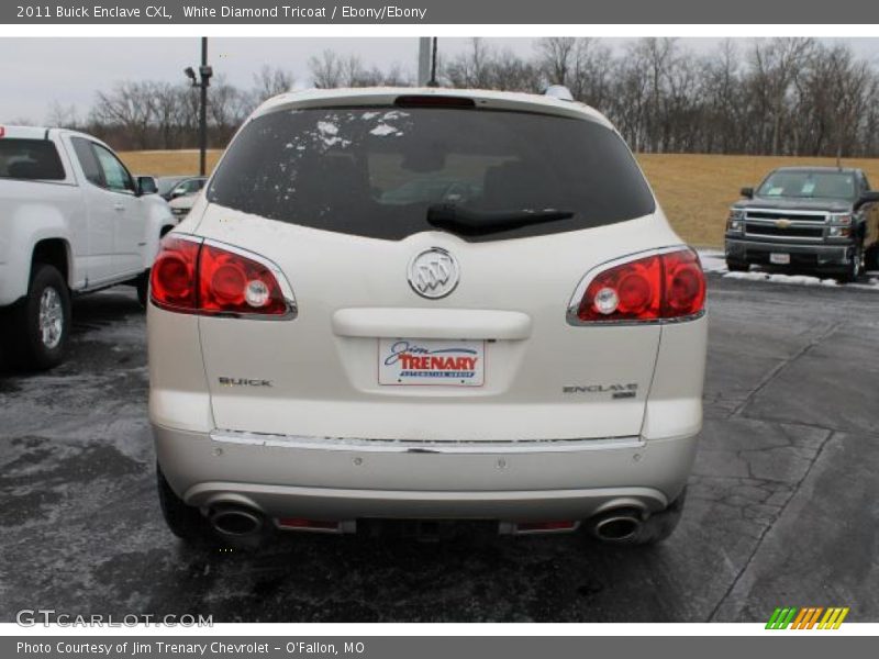 White Diamond Tricoat / Ebony/Ebony 2011 Buick Enclave CXL