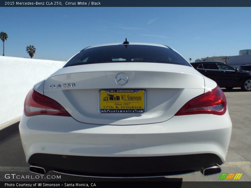 Cirrus White / Black 2015 Mercedes-Benz CLA 250