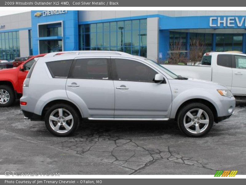 Cool Silver Metallic / Black 2009 Mitsubishi Outlander XLS 4WD