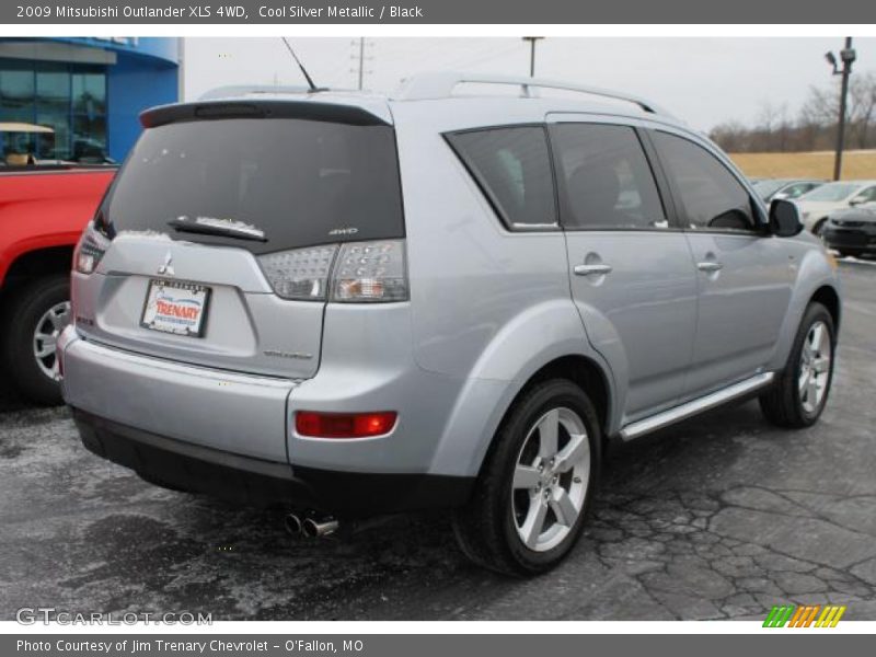 Cool Silver Metallic / Black 2009 Mitsubishi Outlander XLS 4WD