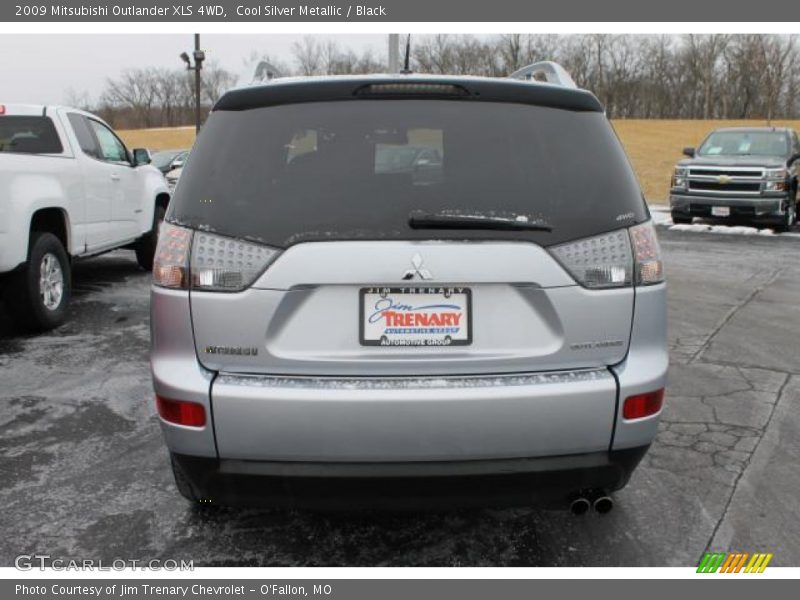 Cool Silver Metallic / Black 2009 Mitsubishi Outlander XLS 4WD