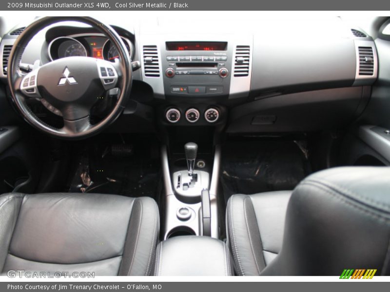 Cool Silver Metallic / Black 2009 Mitsubishi Outlander XLS 4WD