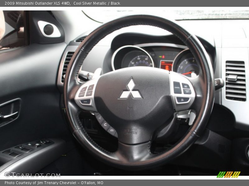 Cool Silver Metallic / Black 2009 Mitsubishi Outlander XLS 4WD