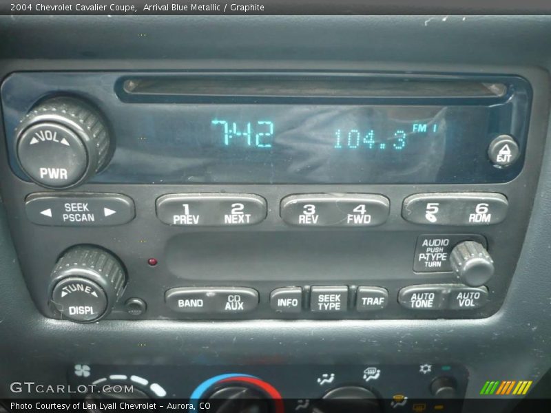 Arrival Blue Metallic / Graphite 2004 Chevrolet Cavalier Coupe