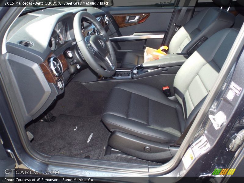 Steel Grey Metallic / Black 2015 Mercedes-Benz GLK 350