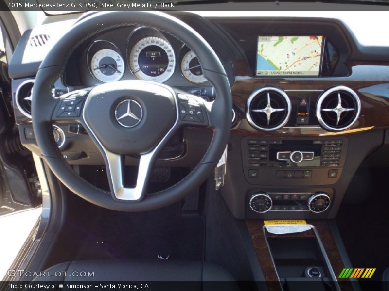 Steel Grey Metallic / Black 2015 Mercedes-Benz GLK 350