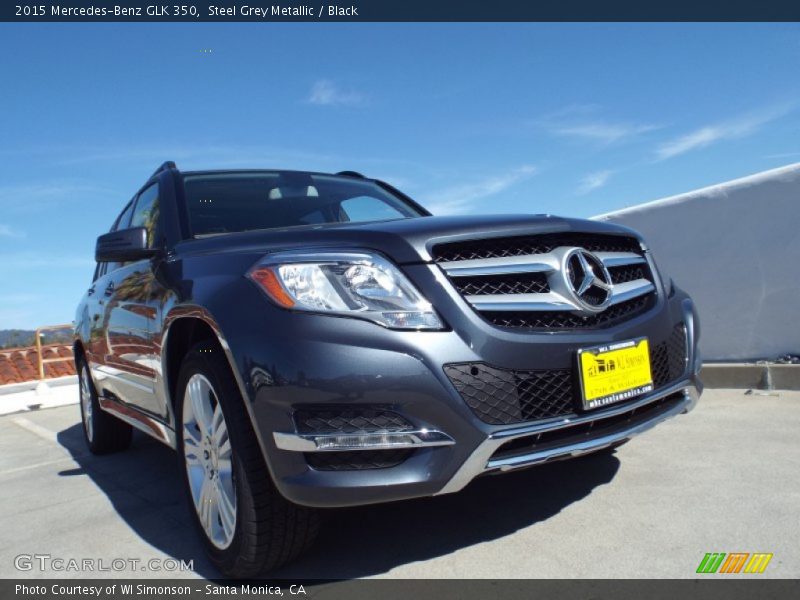 Steel Grey Metallic / Black 2015 Mercedes-Benz GLK 350