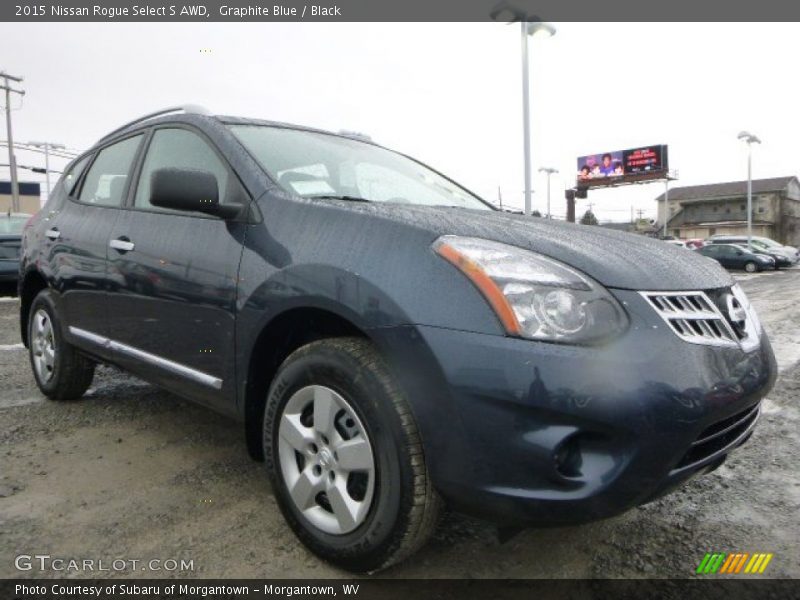 Graphite Blue / Black 2015 Nissan Rogue Select S AWD