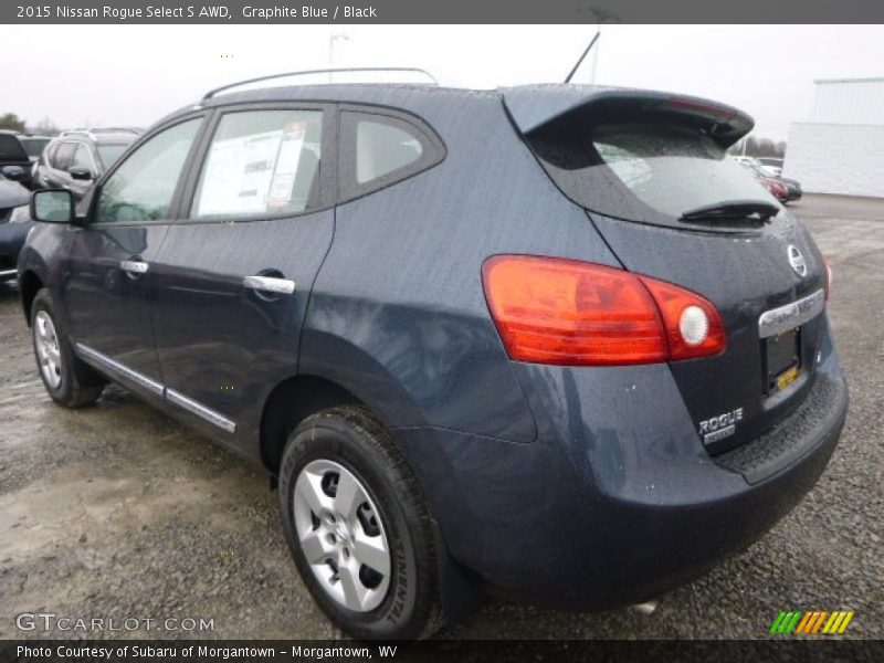 Graphite Blue / Black 2015 Nissan Rogue Select S AWD