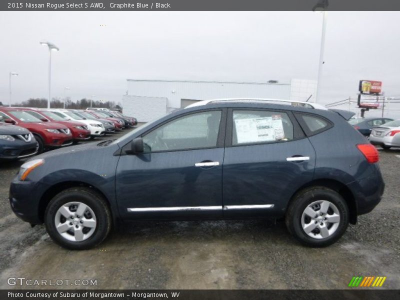 Graphite Blue / Black 2015 Nissan Rogue Select S AWD