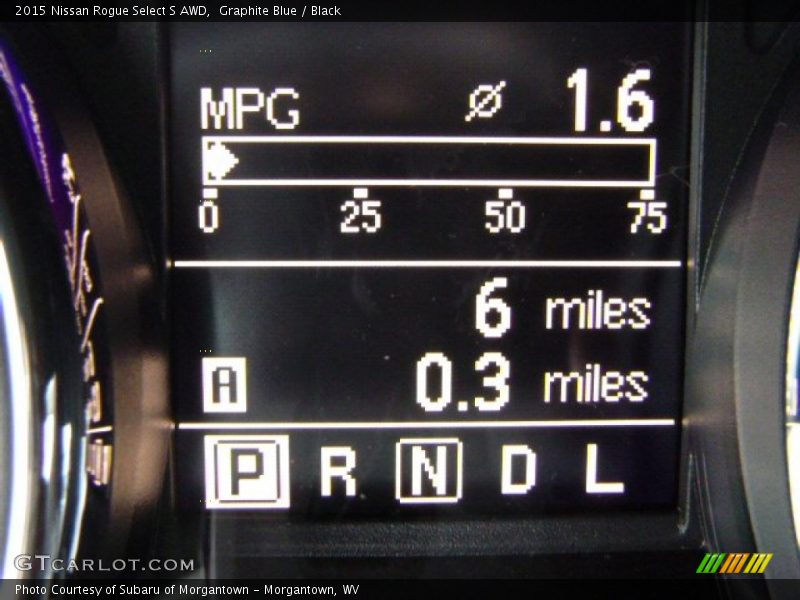 Graphite Blue / Black 2015 Nissan Rogue Select S AWD