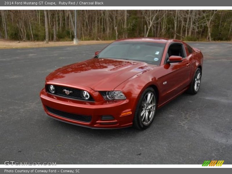 Ruby Red / Charcoal Black 2014 Ford Mustang GT Coupe