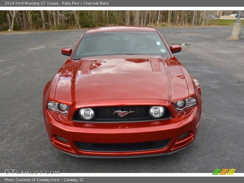 Ruby Red / Charcoal Black 2014 Ford Mustang GT Coupe