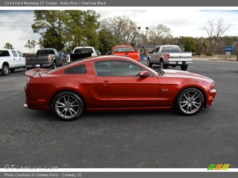 Ruby Red / Charcoal Black 2014 Ford Mustang GT Coupe