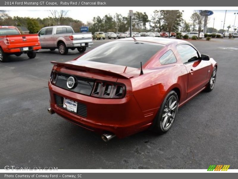 Ruby Red / Charcoal Black 2014 Ford Mustang GT Coupe