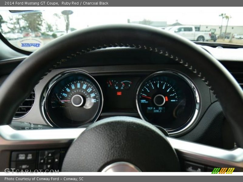 Ruby Red / Charcoal Black 2014 Ford Mustang GT Coupe