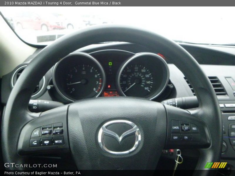 Gunmetal Blue Mica / Black 2010 Mazda MAZDA3 i Touring 4 Door