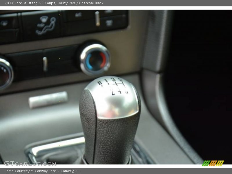 Ruby Red / Charcoal Black 2014 Ford Mustang GT Coupe