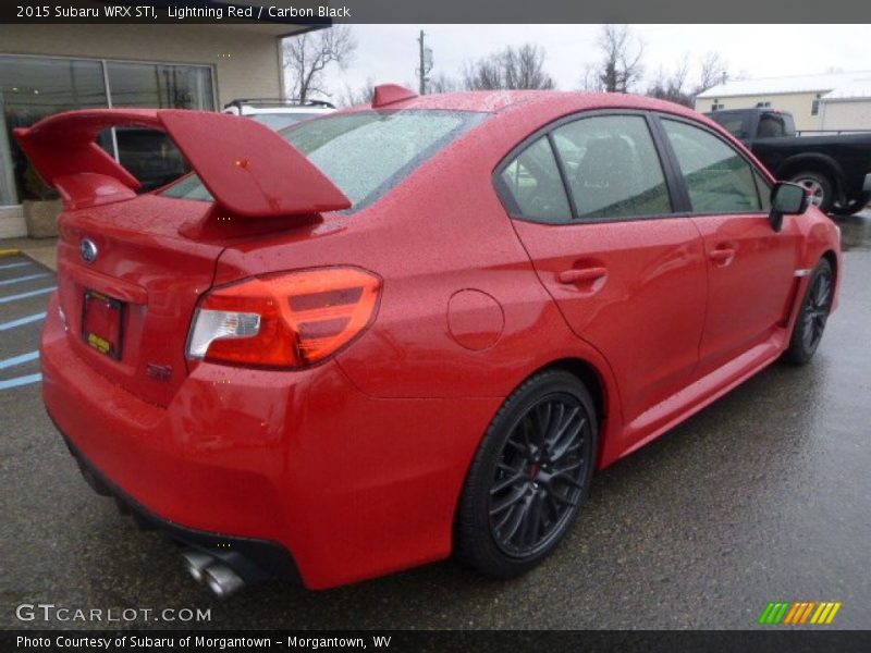 Lightning Red / Carbon Black 2015 Subaru WRX STI