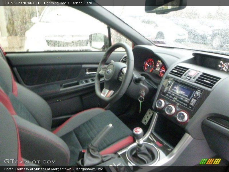Lightning Red / Carbon Black 2015 Subaru WRX STI