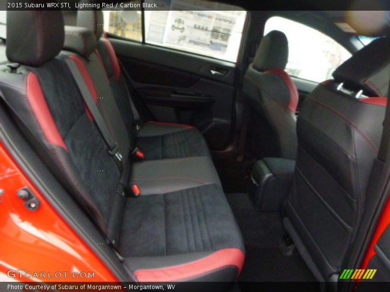 Rear Seat of 2015 WRX STI