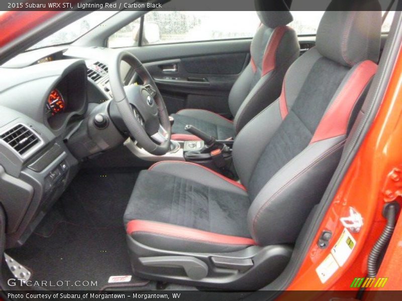 Front Seat of 2015 WRX STI