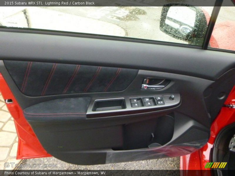 Lightning Red / Carbon Black 2015 Subaru WRX STI