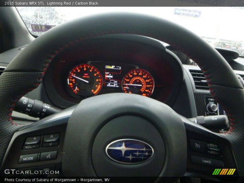 Lightning Red / Carbon Black 2015 Subaru WRX STI