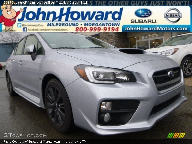 Ice Silver Metallic / Carbon Black 2015 Subaru WRX Limited