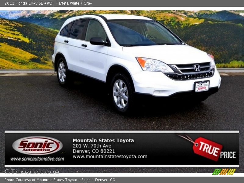 Taffeta White / Gray 2011 Honda CR-V SE 4WD