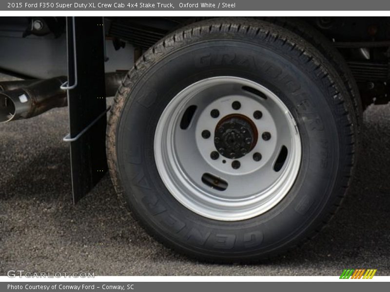 Oxford White / Steel 2015 Ford F350 Super Duty XL Crew Cab 4x4 Stake Truck