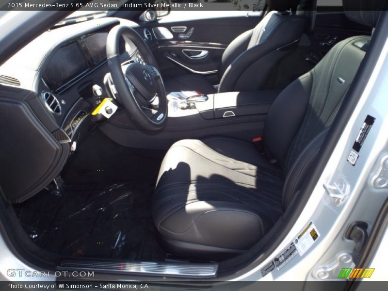 Iridium Silver Metallic / Black 2015 Mercedes-Benz S 65 AMG Sedan