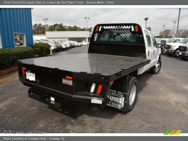 Oxford White / Steel 2015 Ford F350 Super Duty XL Crew Cab 4x4 Stake Truck